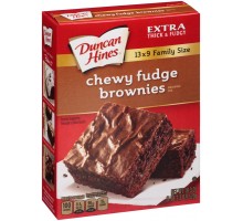 Duncan Hines Chewy Fudge Family Size Brownie Mix 18.3 Oz Box
