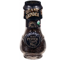 Drogheria & Alimentari Black Pepper Corns Mill Organic Spices 1.58 Oz Glass Bottle