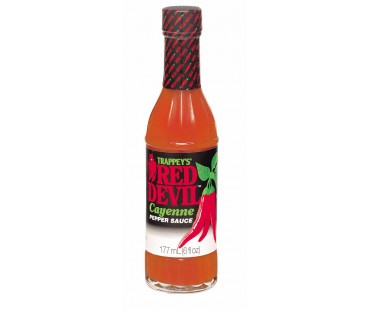 Trappey's Red Devil Cayenne Pepper Sauce 6 Oz Glass Bottle