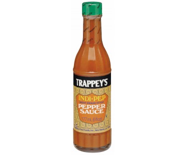 Trappey's Indi-Pep West Indian Style Pepper Sauce 6 Oz Glass Bottle