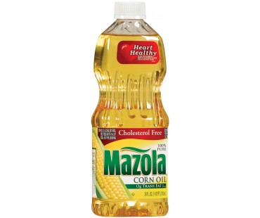 Mazola 100% Pure Corn Oil 24 Fl Oz Plastic Bottle