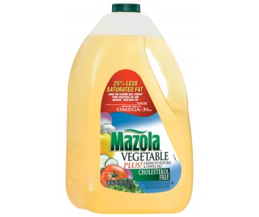 Mazola Blend Of Vegetable & Canola Oils Vegetable Plus! 128 Fl Oz Jug