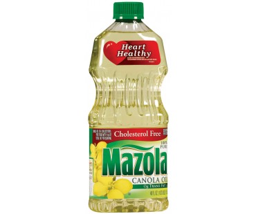 Mazola 100% Pure Canola Oil 40 Fl Oz Plastic Bottle