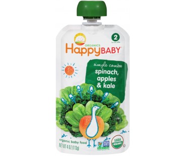 Happy Baby Simple Combos Organic Baby Food 4 Oz Pouch