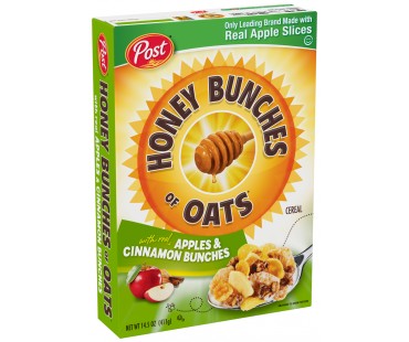 Honey Bunches Of Oats With Real Apples & Cinnamon Bunches Cereal 14.5 Oz Box