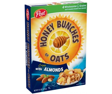 Honey Bunches Of Oats With Almonds Cereal 14.5 Oz Box