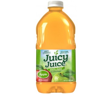 Juicy Juice Apple 100% Juice 64 Fl Oz Plastic Bottle