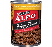 Alpo Wet Chop House Roasted Chicken & Top Sirloin Flavors Dog Food 13.2 Oz Pull-Top Can