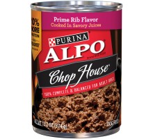 Alpo Wet Chop House Prime Rib Flavor Dog Food 13.2 Oz Pull-Top Can