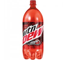 Mountain Dew Code Red Cherry Soda 2 Liter Bottle