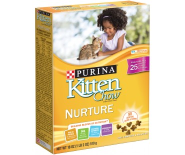 Kitten Chow Nurture Cat Food 18 Oz Box