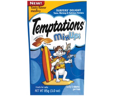 Temptations Mix Ups Surfers' Delight Cat Care & Treats 3 Oz Peg