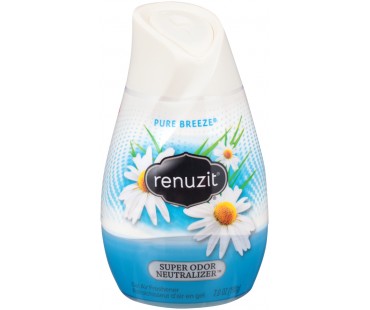 Renuzit Pure Breeze Super Odor Neutralizer Gel Air Freshener 7 Oz Plastic Container