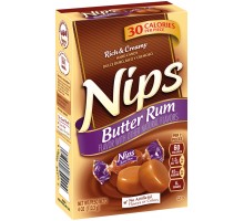 Nips Butter Rum Hard Candy 4 Oz Box