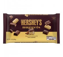 Hershey's Nuggets Milk Chocolate With Almonds Candy 12 Oz Bag