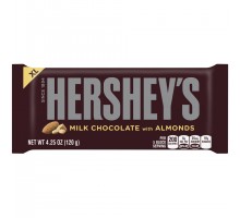 Hershey's Xl Milk Chocolate With Almonds Candy 4.25 Oz Wrapper