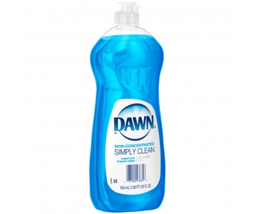 Dawn Non-Concentrated Simply Clean Original Scent Dishwashing Liquid 25 Fl Oz Squeeze Bottle