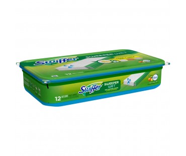 Swiffer With Febreze Sweet Citrus & Zest Sweeper Wet Mopping Cloths 12 Ct Plastic Tub