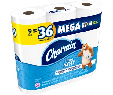 Charmin Ultra Soft Toilet Paper 9 Ct Pack