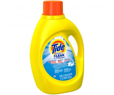 Tide Simply Clean & Fresh Refreshing Breeze Laundry Detergent 100 Fl Oz Plastic Jug