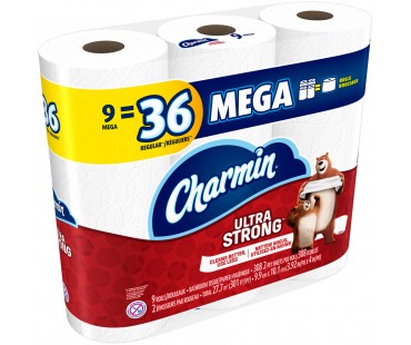 Charmin Ultra Strong Toilet Paper 9 Ct Pack