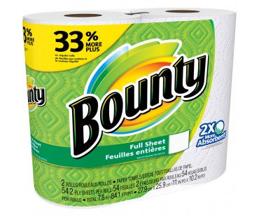 Bounty White Paper Towels 2 Ct Pack