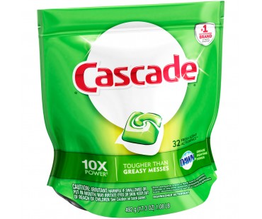 Cascade Fresh Scent Actionpacs Dishwasher Detergent 17.3 Oz Bag