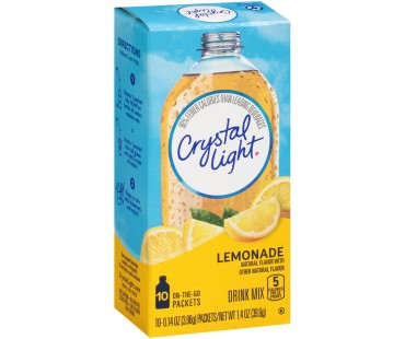 Crystal Light On-The-Go Lemonade Drink Mix 1.4 Oz Box