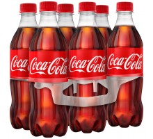 Coca-Cola Soda 16.9 Fl Oz Bottle 6 Pack