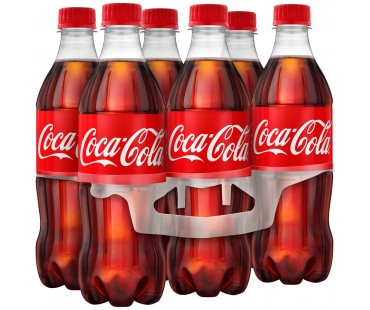 Coca-Cola Soda 16.9 Fl Oz Bottle 6 Pack