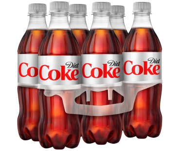 Coke Diet Soda 16.9 Fl Oz Bottle 6 Pack