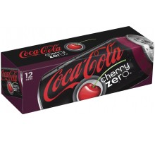 Coca-Cola Cherry Zero Fridge Pack Soda 12 Fl Oz Can 12 Box