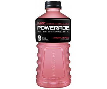 Powerade Strawberry Lemonade Sports Drink 32 Fl Oz Plastic Bottle