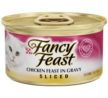 Fancy Feast Wet Sliced Chicken Feast In Gravy Cat Food 3 Oz Pull-Top Can