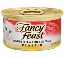 Fancy Feast Wet Classic Tender Beef & Chicken Feast Cat Food 3 Oz Pull-Top Can