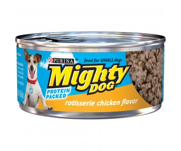 Mighty Dog Rotisserie Chicken Flavor Dog Food 5.5 Oz Pull-Top Can