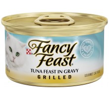 Fancy Feast Wet Grilled Tuna Feast In Gravy Cat Food 3 Oz Pull-Top Can