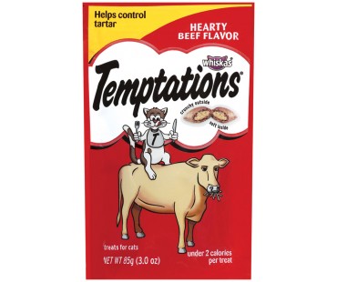 Temptations Hearty Beef Cat Care & Treats 3 Oz Peg