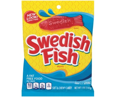 Swedish Fish Soft & Chewy Candy 5 Oz Peg