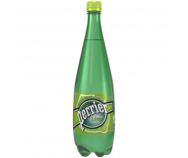Perrier Lime Sparkling Natural Mineral Water 33.8 Fl Oz Plastic Bottle