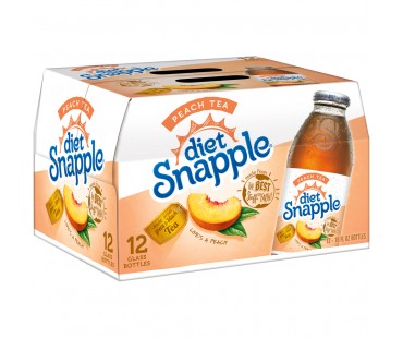 Snapple Diet Peach Diet Tea 16 Fl Oz 12 Box