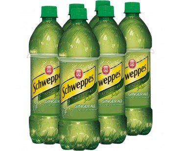 Schweppes Ginger Ale .5 Liter Bottle 6 Pack