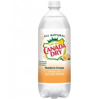 Canada Dry Mandarin Orange Sparkling Water 1 Liter Bottle