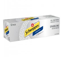Schweppes Original Sparkling Seltzer Water 12 Fl Oz Can 12 Box