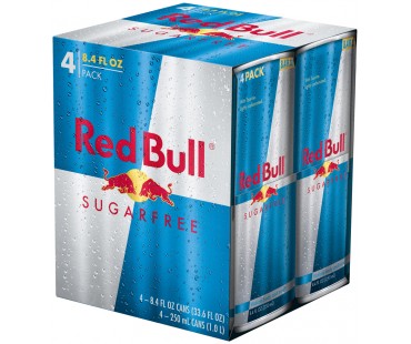 Red Bull Sugarfree Energy Drink 8.4 Fl Oz Can 4 Box