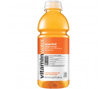 Glaceau Vitaminwater Essential Orange Nutrient Enhanced 20 Fl Oz Bottle