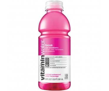 Glaceau Vitaminwater Focus Kiwi-Strawberry 20 Fl Oz Bottle