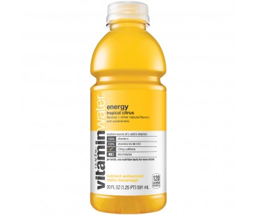 Glaceau Vitaminwater Energy Tropical Citrus 20 Fl Oz Bottle