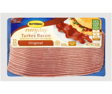 Butterball Everyday Original Turkey Bacon 12 Oz Package