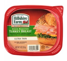 Hillshire Farm Deli Select Ultra Thin Oven Roasted Turkey Breast 9 Oz Tub